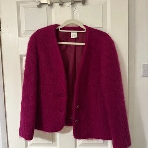 LK Bennett Vibrant Pink Fuzzy Blazer